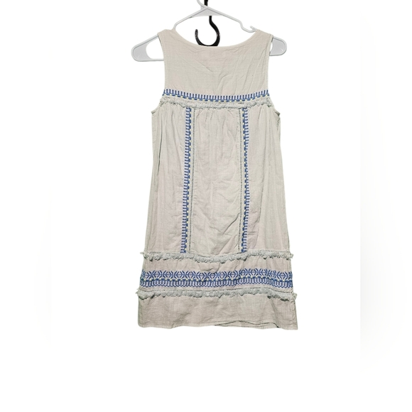 Vineyard Vines EUC Size 0 White and Blue Sleeveless Mini Dress - Picture 2 of 2